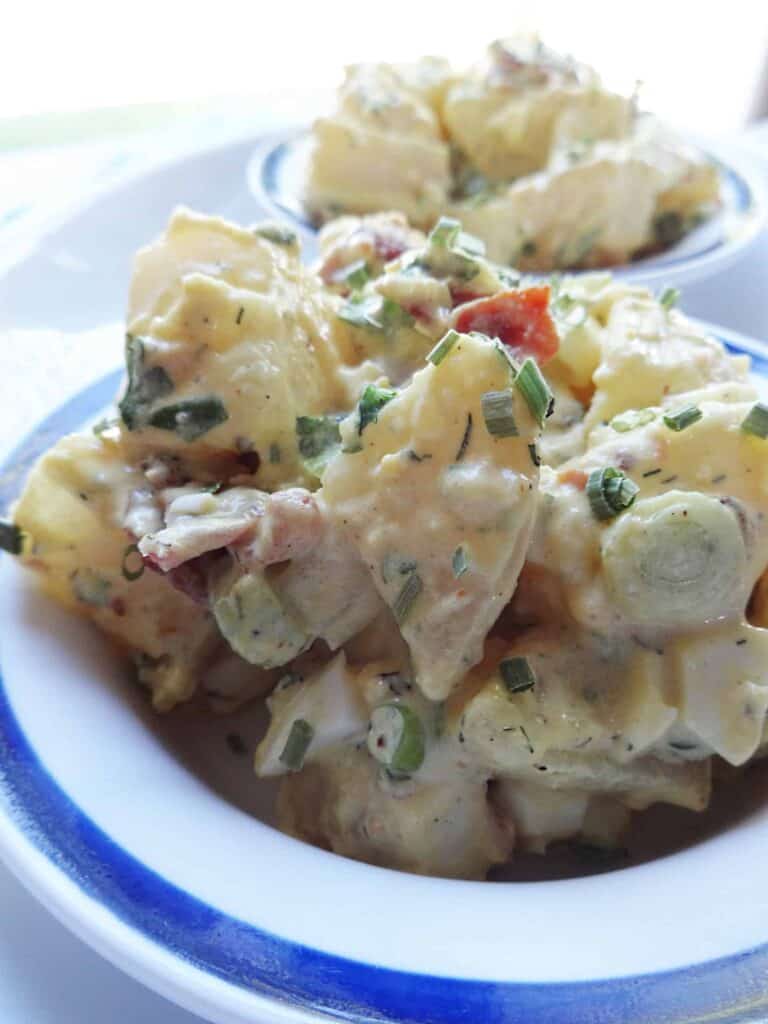 Simple Potato Salad (With Bacon) - Savory With Soul