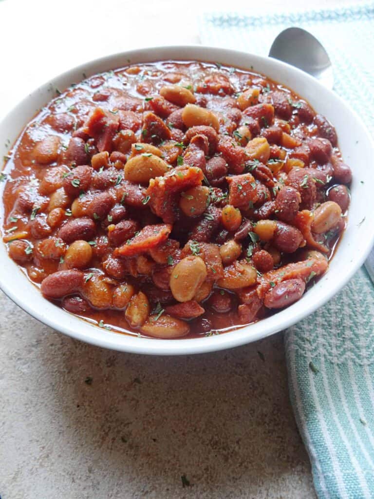 slow cooker baked beans
